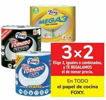 Carrefour En todo el papel de cocina foxy oferta