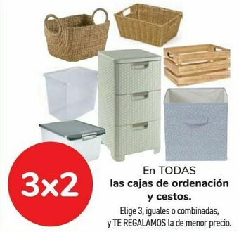 Carrefour En todas las cajas de ordenación y cestos oferta