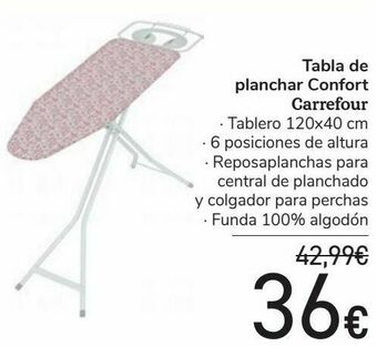 Carrefour Tabla de planchar confort carrefour oferta