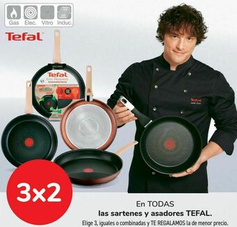Carrefour En todas las sartenes y asadores tefal oferta