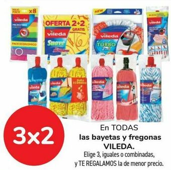 Carrefour En todas las bayetas y fregonas vileda oferta