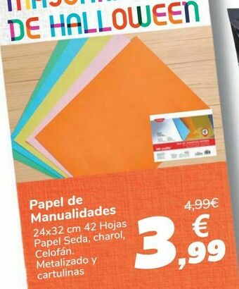 Carrefour Papel de manualidades oferta
