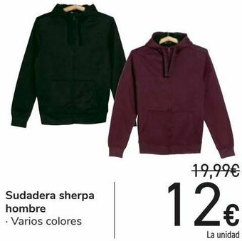 Carrefour Sudadera sherpa hombre oferta