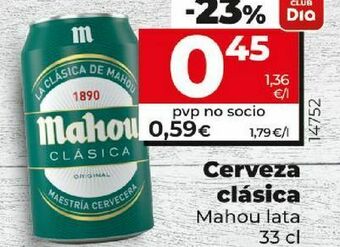 Dia Cerveza mahou oferta