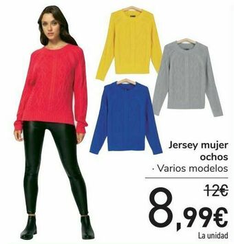 Carrefour Jersey mujer ochos oferta