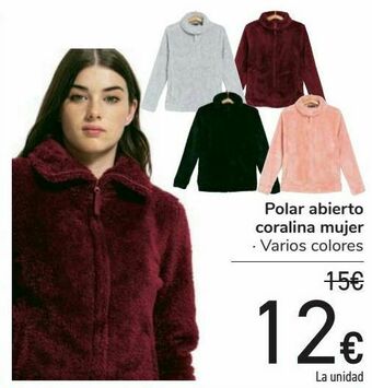Carrefour Polar abierto coralina mujer oferta