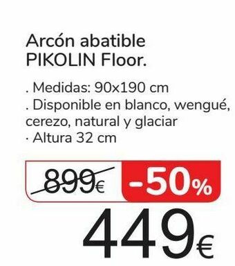 Carrefour Arcón abatible pikolin floor oferta