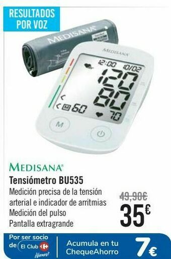 Carrefour Medisana tensiómetro bu535 oferta