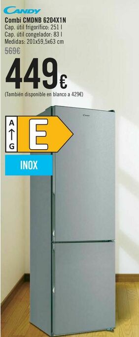 Carrefour Candy combi cmdnb 6204x1n oferta