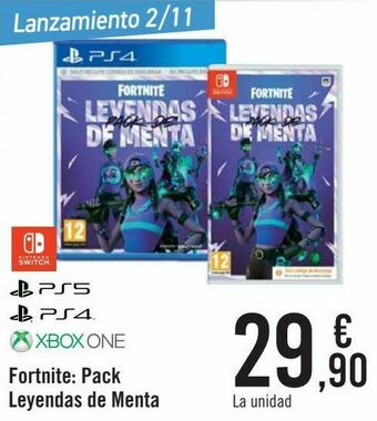 Carrefour Fornite: pack leyendas de menta oferta