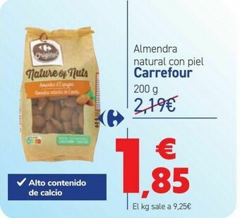 Carrefour Almendra natural con piel carrefour oferta