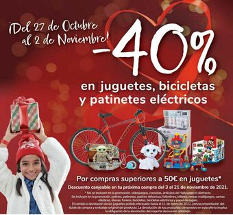 Carrefour En juguetes, bicicletas y patinetes eléctricos oferta