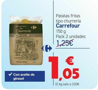 Carrefour Patatas fritas tipo churrería carrefour oferta