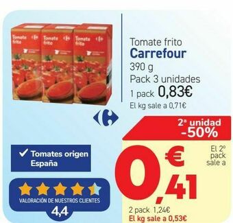 Carrefour Tomate frito carrefour oferta