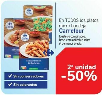 Carrefour En todos los platos micro bandeja carrefour oferta