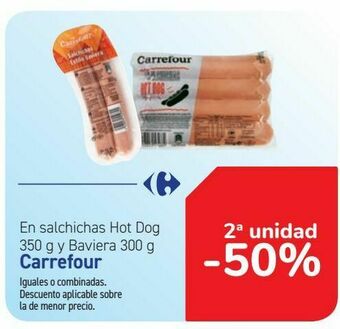 Carrefour En salchichas hot dog y baviera carrefour oferta