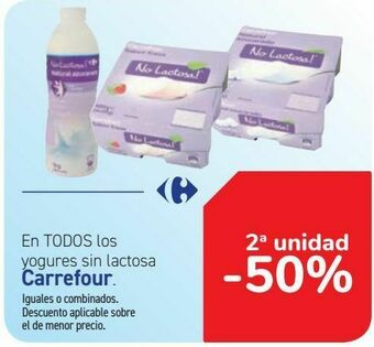 Carrefour En todos los yogures sin lactosa carrefour oferta