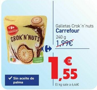 Carrefour Galletas crok 'n' nuts carrefour oferta