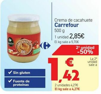 Carrefour Crema de cacahuete carrefour oferta