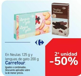 Carrefour En neulas y lenguas de gato carrefour oferta