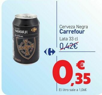 Carrefour Cerveza negra carrefour oferta