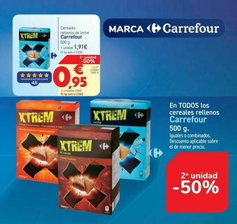 Carrefour En todos los cereales rellenos carrefour oferta
