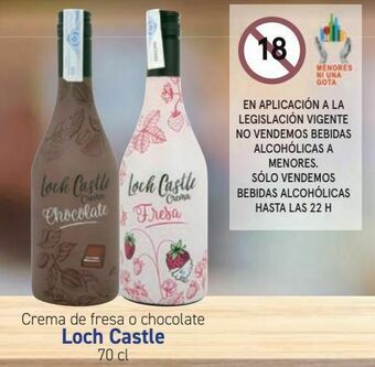 Carrefour Crema de fresa o chocolate loch castle oferta