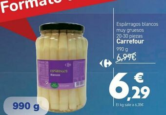 Carrefour Espárragos blancos muy gruesos 20-30 piezas carrefour oferta