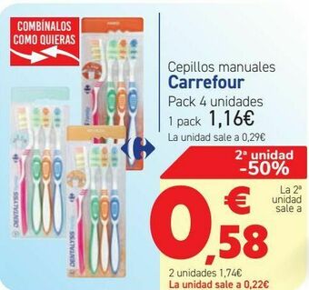 Carrefour Cepillo manuales carrefour oferta