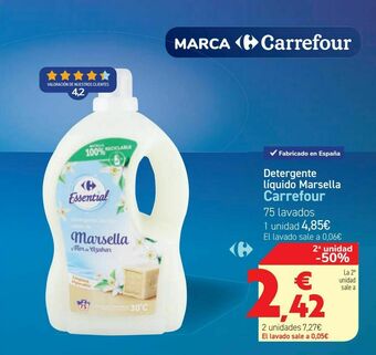Carrefour Detergente líquido marsella carrefour oferta