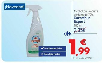 Carrefour Alcohol de limpieza perfumado 70% carrefour expert oferta