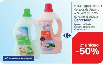 Carrefour En detergentes líquido cerezo de japón o aloe vera y flores de almendro dulce carrefour oferta