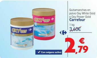 Carrefour Quitamanchas en polvo oxy white gold o oxy power gold carrefour oferta