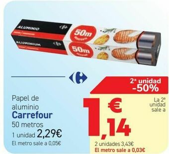 Carrefour Papel de aluminio carrefour oferta