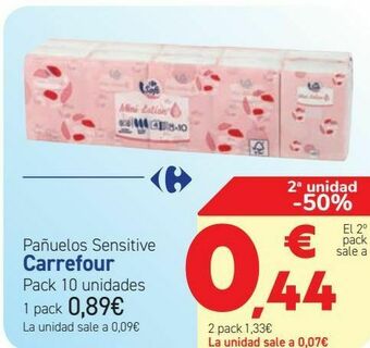 Carrefour Pañuelos sensitive carrefour oferta