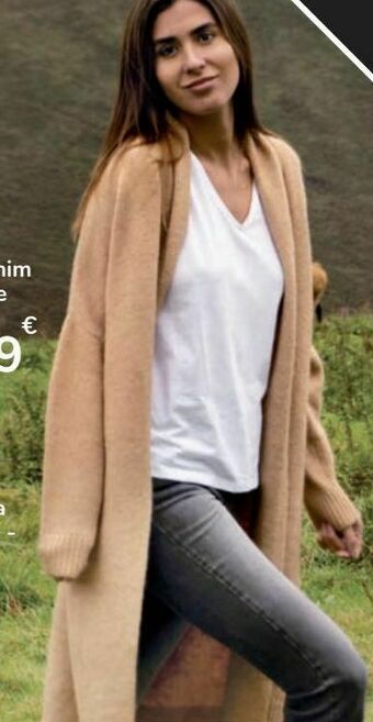 Carrefour Chaqueta larga punto oferta