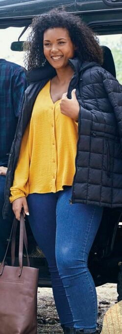Carrefour Pantalón denim mujer oferta