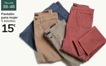 Carrefour Pantalón pana mujer 5 bolsillos oferta