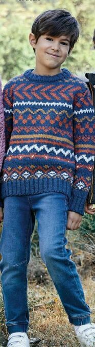 Carrefour Jersey grecas, sudadera contraste, pantalón denim oferta