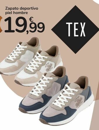 Carrefour Zapato deportivo piel hombre oferta