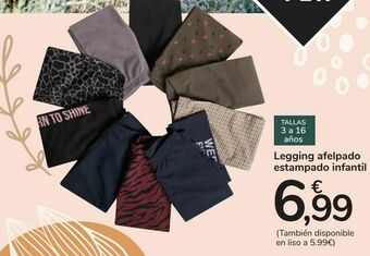 Carrefour Legging afelpado estampado infantil oferta