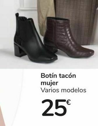 Carrefour Botín tacón mujer oferta