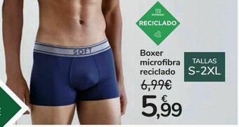 Carrefour Boxer microfibra reciclado oferta
