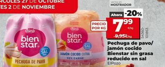 Maxi Dia Pechuga de pavo/jamón cocido bienestar el pozo oferta