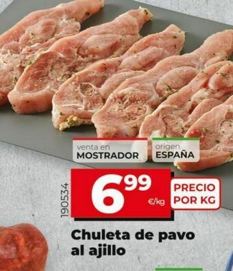 Maxi Dia Chuletas de pavo al ajillo oferta
