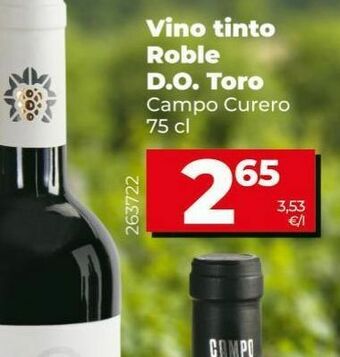Maxi Dia Vino tinto roble d.o. toro cmpo curero oferta