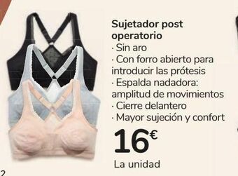 Carrefour Sujetador post operatorio oferta