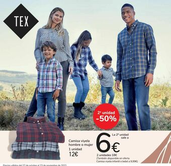 Carrefour Camisa viyela hombre o mujer oferta