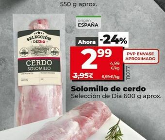 Dia Solomillo de cerdo oferta