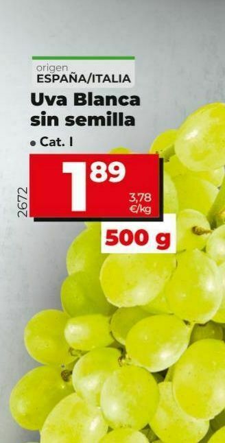 Dia Uvas blanca sin semilla oferta